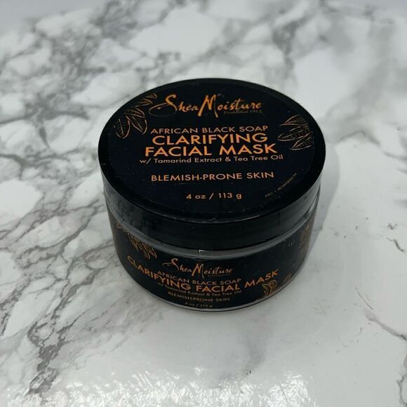 SHEA MOISTURE African Black Soap Clarifying Facial Mask-4 oz NEW! - Picture 1 of 3